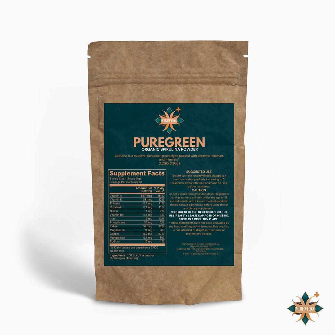 PureGreen - Organic Spirulina Powder
